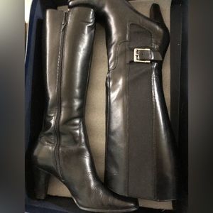 Black Tall, heel boot
